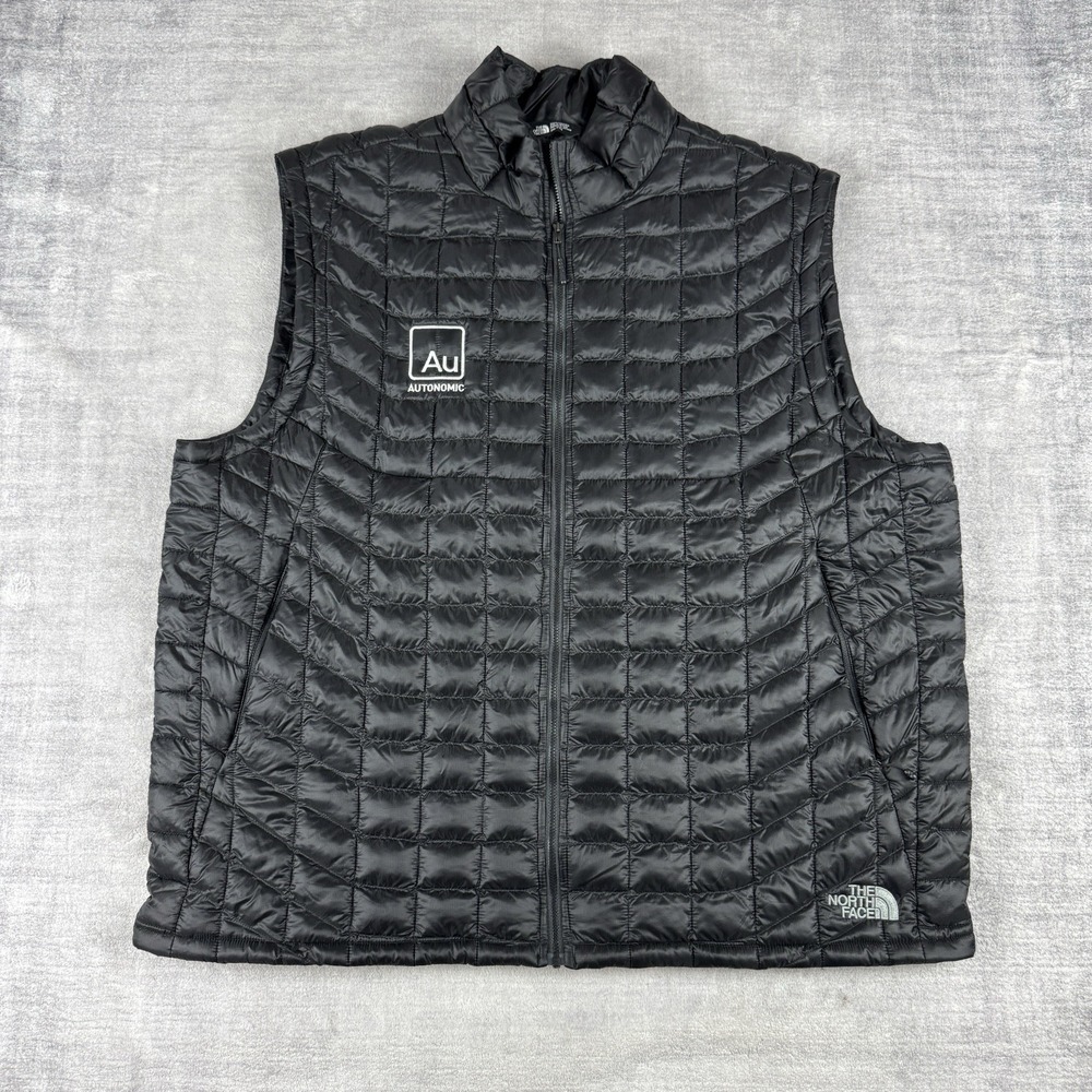 The North Face‎ Vest Mens XL Black ThermoBall Quilted Puffer Insulated Outdoors